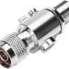 N Male to N Female Bulkhead Lightning Arrestor | N Type Surge Protector for Coaxial Cable | Ham Radio | Electrical Equipments