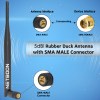 5dBi SMA Male Rubber Duck WiFi Antenna | High-Gain 4G LTE Antenna – Pack of 2