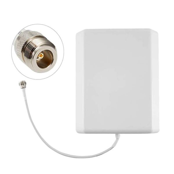 antenna kit (3) 2G 3G 4G Tri Band Indoor Outdoor Antenna with HLF 400 Cable 12+2 Meters Complete kit -WHITE