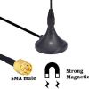 3dBi SMA-Male Connector Spring Magnetic Base WiFi Antenna - Pack of 2