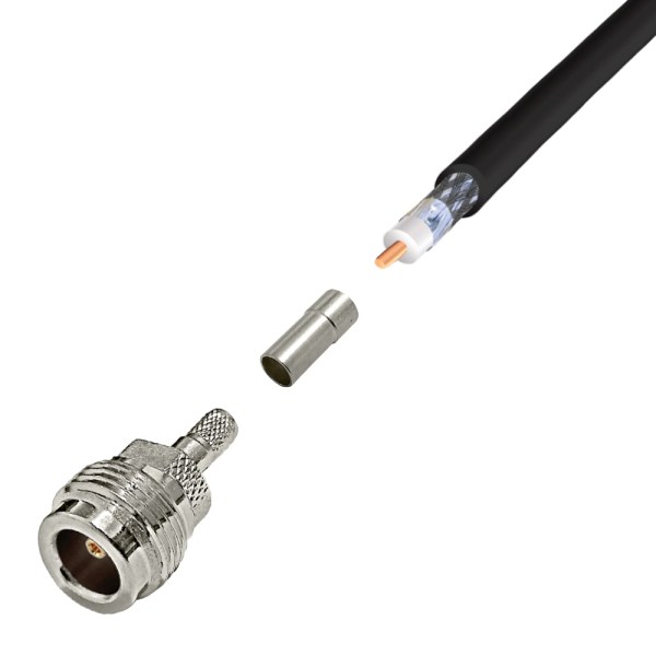 n type female connector lmr 200 cable rg58 cable