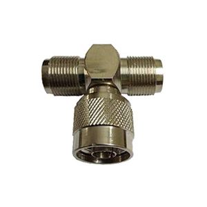3 way signal spliter adapter t type splitter for antenna