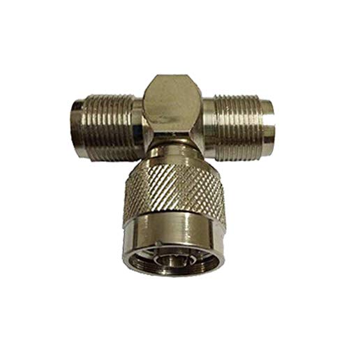 3 way signal spliter adapter t type splitter for antenna