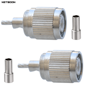NETBOON TNC Male Crimp Connector for RG316, RG174, RG188, LMR100 Coax Cables | 50 Ohm