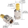 N Female to SMA Male Adapter | RF Coaxial Connector | SMA to N-Type Converter - Pack of 2