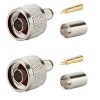 N Male Connector for LMR300, HLF300 Coaxial Cable – PACK OF 2