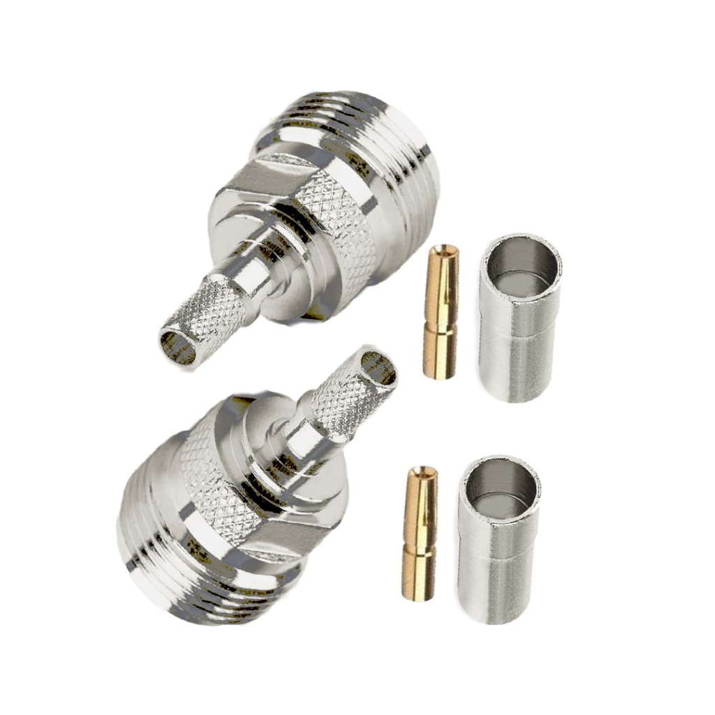 Bnc Male Crimp Rf Connector For Rg174 Rg316 Rg178 Coaxial Cables
