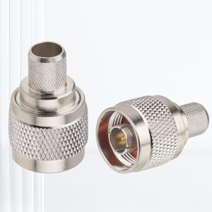 N-Type Male Crimp RF Connector for lmr400, hlf400 cable (1) N Male Crimp Connector for LMR400, HLF400, RG213 RF Coaxial Cable