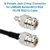 NETBOON N Female Jack Crimp Connector for LMR400, HLF400, Belden 9913, RG8, KMR400, RG213 Coaxial Cables
