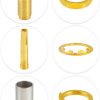 sma female bulkhead connector for lmr200, hlf200, rg58, rg141, rg142 cable (1) SMA Female Bulkhead Crimp Connector for LMR200, HLF200, KMR200, RG58, RG141 cable
