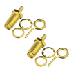 sma female bulkhead connector for lmr200, hlf200, rg58, rg141, rg142 cable (2) SMA Female Bulkhead Connector for LMR200, HLF200, RG58, RG141, RG400, LMR195 Coax Cables - PACK OF 2