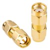 SMA Male to RP-SMA Male Adapter | RF Coaxial Cable Converter | 50 Ohm Connector - Pack of 2