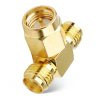 NETBOON SMA Male to Dual SMA Female Tee Adapter Connector Splitter