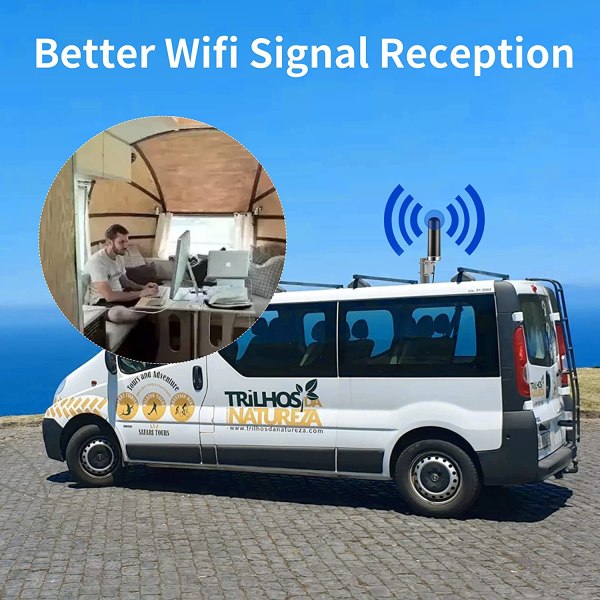 12dBi Outdoor Omni Directional Cylindrical Antenna for 3G, 4G Router & Modem – Black