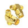 NETBOON SMA Male to Dual SMA Female Tee Adapter Connector Splitter