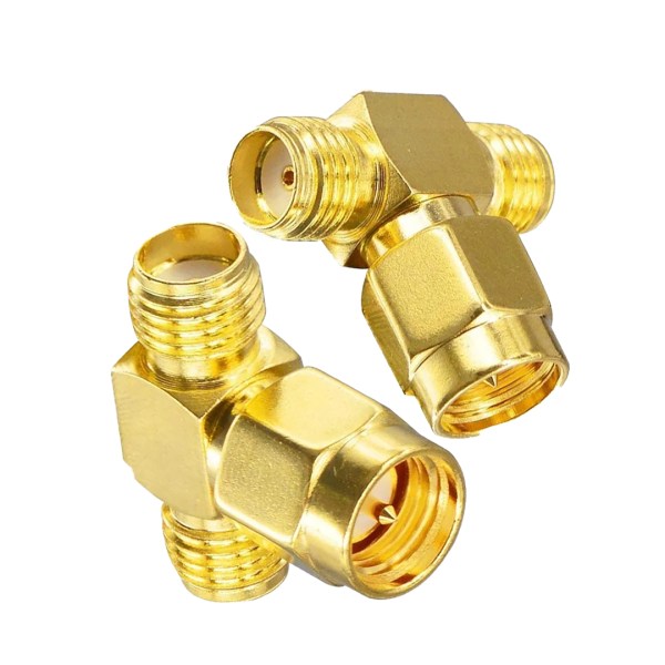 NETBOON SMA Male to Dual SMA Female Tee Adapter Connector Splitter