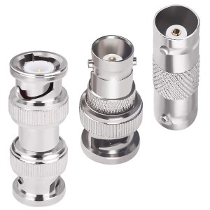 BNC Coaxial Adapter Kit Male-Male/ Male-Female / Female-Female For CCTV Security Camera- Pack of 3