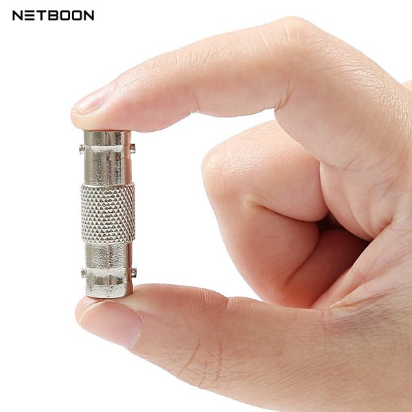 BNC Female to BNC Female Adapter | 50 Ohm RF Coaxial Coupler | BNC Joiner for CCTV, DVR, Video Signal, SDR, Test Equipment, Broadcast Systems - Pack of 2