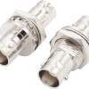 NETBOON BNC Female to BNC Female Bulkhead Adapter | RF Coaxial Connector | Panel Mount BNC Joiner -  PACK OF 2