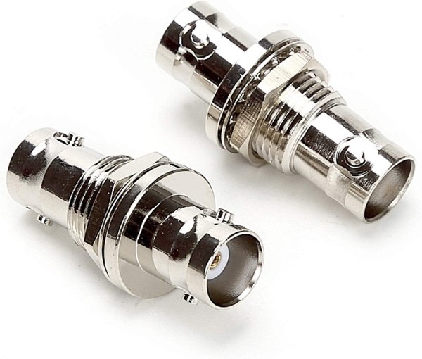 NETBOON BNC Female to BNC Female Bulkhead Adapter | RF Coaxial Connector | Panel Mount BNC Joiner -  PACK OF 2