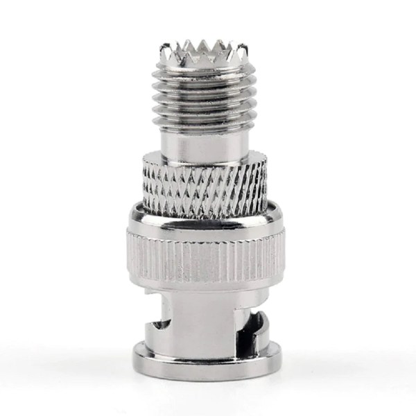BNC M To Mini UHF Female Adapter (4) BNC Male to UHF Female Coaxial RF Adapter | Pack of 2
