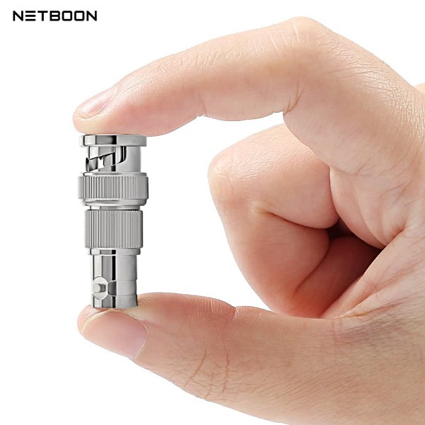 BNC Male to BNC Female Adapter | 50 Ohm RF Coaxial Connector - Pack of 2