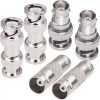 BNC (Male-Male) (Female-Female) (Male-Female) (1) BNC RF Coaxial Adapter Kit Male-Male/ Female-Female/ Male-Female For Radio Scanner/ Handheld Scanner - Pack of 6