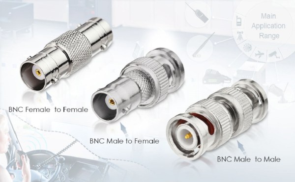 BNC (Male-Male) (Female-Female) (Male-Female) (4) BNC RF Coaxial Adapter Kit Male-Male/ Female-Female/ Male-Female For Radio Scanner/ Handheld Scanner - Pack of 6