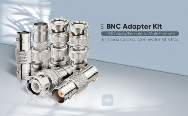 BNC (Male-Male) (Female-Female) (Male-Female) (8) BNC RF Coaxial Adapter Kit Male-Male/ Female-Female/ Male-Female For Radio Scanner/ Handheld Scanner - Pack of 6