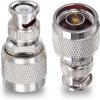 BNC Male to N Type Male RF Coaxial Adapter Antenna jointer