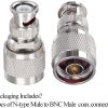BNC Male to N Type Male RF Coaxial Adapter Antenna jointer