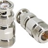 BNC Male to N Female Adapter for Antenna, CCTV, Radios, RF Equipment- Pack of 2