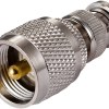 BNC Male to UHF Male Adapter | RF Coaxial Straight Coupler | BNC to UHF Male Connector - Pack of 2
