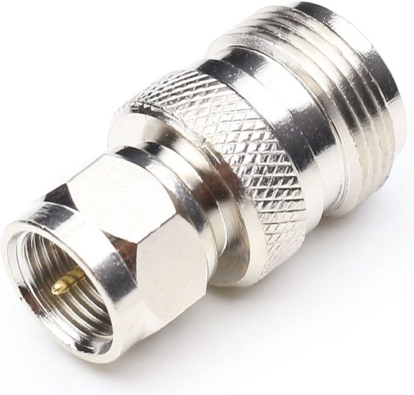 N Female to F type Male adapter (1) N Female to F Male Adapter | N to F Type Coaxial Jack Connector - PACK OF 2