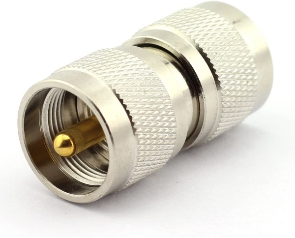 N Male to UHF Male Adapter (2) N Male to UHF Male RF Coaxial Adapter | N to UHF PL-259 Connector | Pack of 2