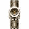 NETBOON N Type Dual Male to N Female T Type Adapter 3-Way 50 Ohm RF Coaxial Connector (4) N Female to Dual Female Adapter | 3-Way N Type Female Connector – Pack of 2