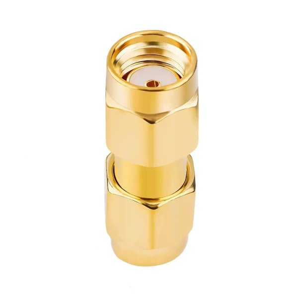 RP-SMA Male to RP-SMA Male RF Coaxial Cable Adapter | High-Performance Signal Connector – Pack of 2