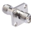 SMA Female to SMA Female Four Hole Adapter Straight Coaxial Connector For Antenna Radio Scanners