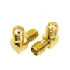 SMA Female to SMA Female Right Angle Adapter (9) SMA Female to SMA Female Right Angle RF Coaxial Cable Adapter | 90-Degree Connector | Pack of 2