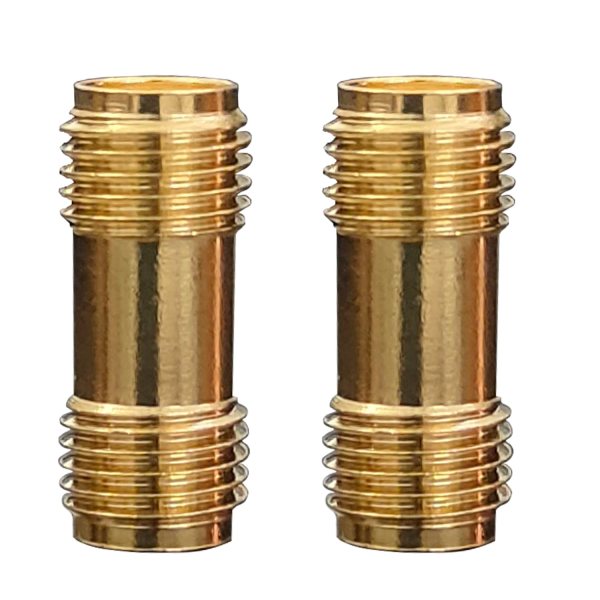 SMA Female to SMA Female Straight Coaxial RF Adapter | 50 Ohm, 6GHz – Pack of 2