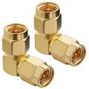 SMA Male to SMA Male Right Angle Coax Adapter | 90° RF Connector for Signal Extension – Pack of 2