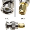 SMA Male to BNC Male Adapter Imgs (2) SMA Male to BNC Male RF Coaxial Cable Adapter | SMA to BNC Jack Connector – Pack of 2