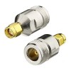SMA Male to N Female Adapter (3) SMA Male to N Female Adapter | RF Coaxial Connector | SMA to N-Type Coax Jack Converter- PACK OF 2