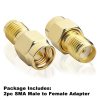 SMA male to SMA female adapter, RF coaxial connector, SMA jack converter, NETBOON RF adapter