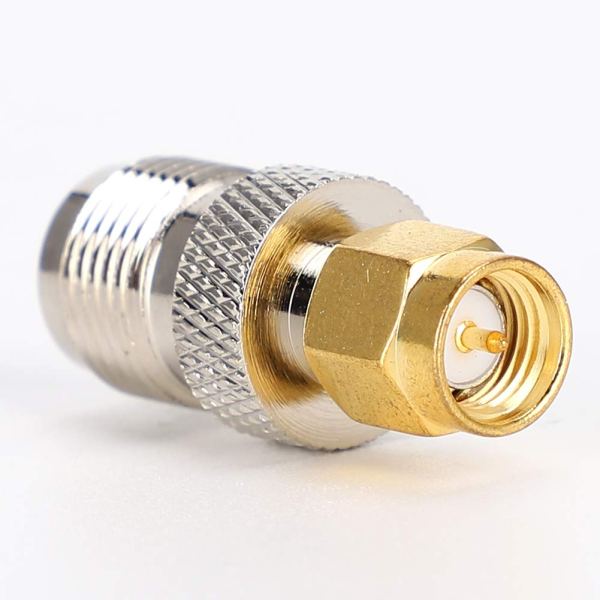 TNC Female to SMA Male Adapter | RF Coaxial Connector | 50 Ohm Converter - Pack of 2