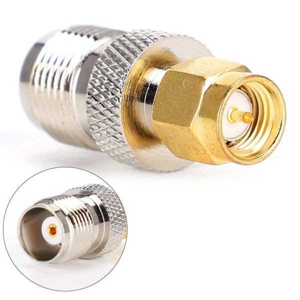 TNC Female to SMA Male Adapter | RF Coaxial Connector | 50 Ohm Converter - Pack of 2