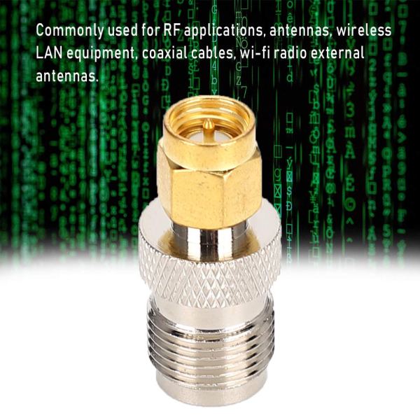 TNC Female to SMA Male Adapter | RF Coaxial Connector | 50 Ohm Converter - Pack of 2