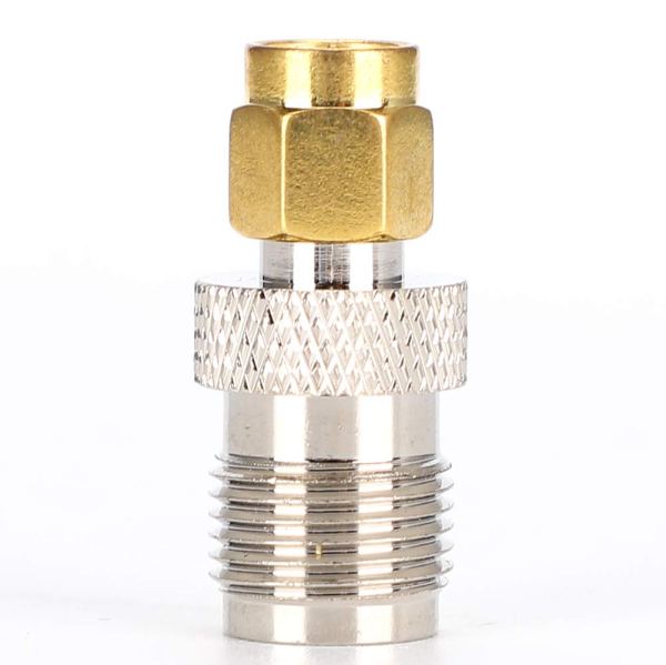TNC Female to SMA Male Adapter | RF Coaxial Connector | 50 Ohm Converter - Pack of 2
