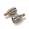 TNC Male to SMA Female Adapter (2) TNC Male to SMA Female Adapter | 50 Ohm TNC to SMA Converter - | Pack of 2