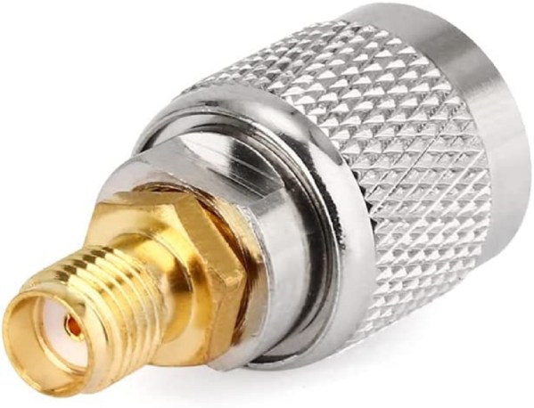 TNC Male to SMA Female adapter (5) TNC Male to SMA Female Adapter | 50 Ohm TNC to SMA Converter - | Pack of 2